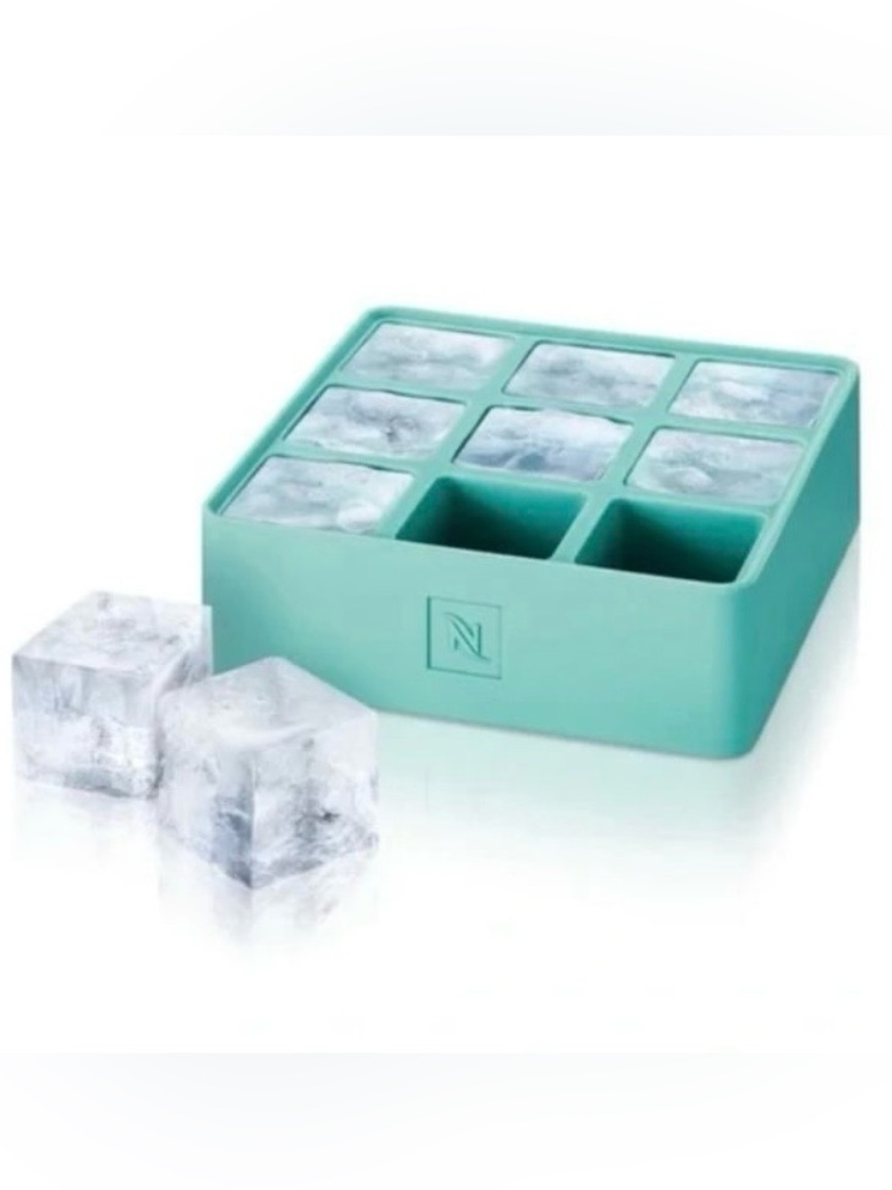 Nespresso Barista Collection Silicone Ice Cube Tray in Teal